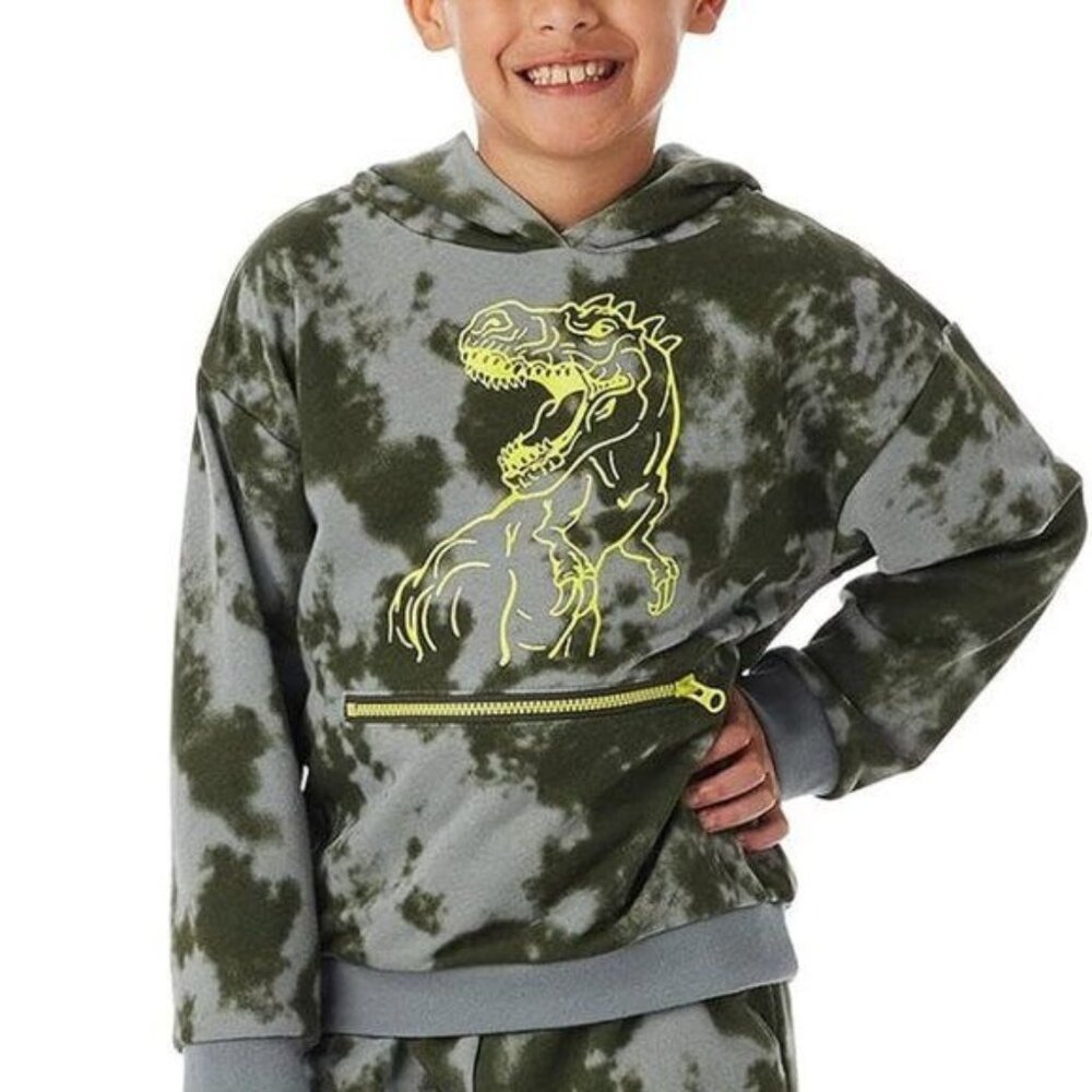 Member's Mark 2-Piece Cotton French Terry Set Boy's Size 4 Pajamas Sleeper NEW